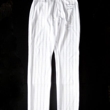 Jonathan Stiever Chicago White Sox Spring Training Worn & Signed White Pinstripe Nike Pants