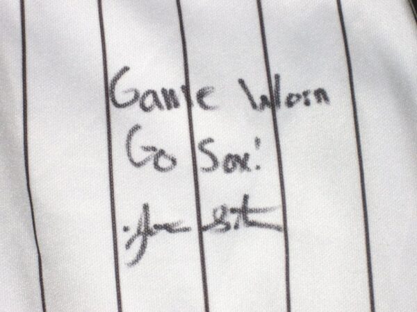 Jonathan Stiever Chicago White Sox Spring Training Worn & Signed White Pinstripe Nike Pants