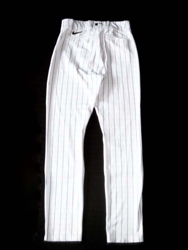 Jonathan Stiever Chicago White Sox Spring Training Worn & Signed White Pinstripe Nike Pants