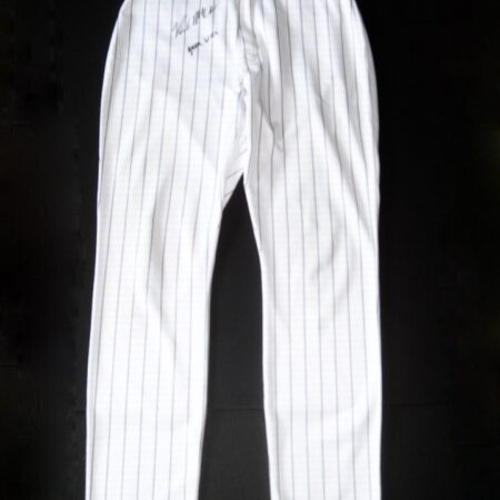 Kade McClure Chicago White Sox Spring Training Worn & Signed Pinstripe Nike Pants