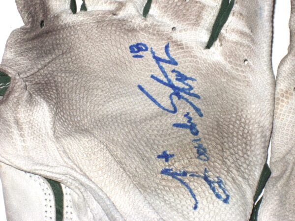 Landon Stephens 2022 Rome Braves Game Worn & Signed Franklin Batting Gloves - Image 2