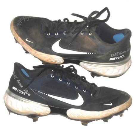 Landon Stephens 2022 Rome Braves Game Worn & Signed Nike Alpha Huarache Baseball Cleats