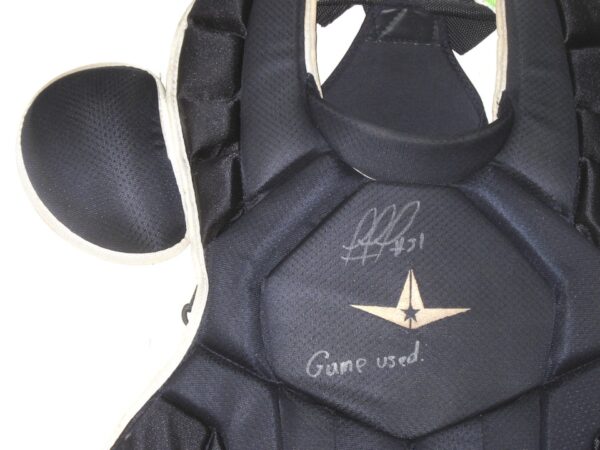 Rusber Estrada 2022 Augusta GreenJackets Game Used & Signed All-Star CP50PRO Chest Protector