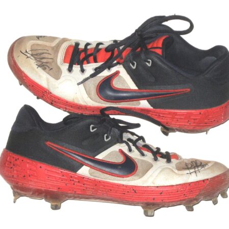 Rusber Estrada 2022 Augusta GreenJackets Game Used & Signed Custom Nike Alpha SELF MADE Cleats