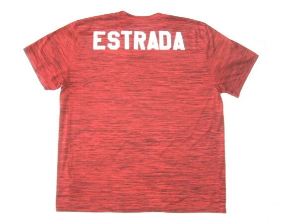 Rusber Estrada 2022 Practice Worn & Signed Official Atlanta Braves Baseball ESTRADA Nike Dri-Fit Shirt