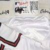 Rusber Estrada Rome Braves Game Worn & Signed White Majestic Pants