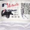 Rusber Estrada Rome Braves Game Worn & Signed White Majestic Pants