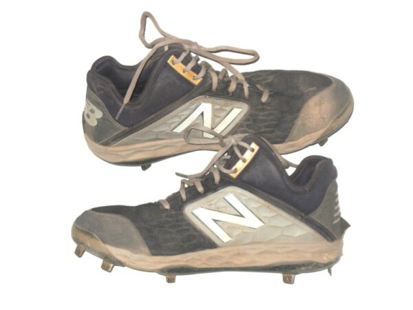 Cesar Rodriguez 2021 FCL Braves Game Worn & Signed Blue & Gray New Balance Baseball Cleats