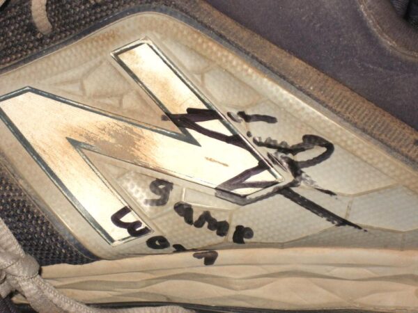 Cesar Rodriguez 2021 FCL Braves Game Worn & Signed Blue & Gray New Balance Baseball Cleats