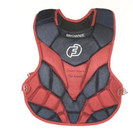 Cesar Rodriguez 2021 FCL Braves Game Worn & Signed Force3 Pro Gear Chest Protector
