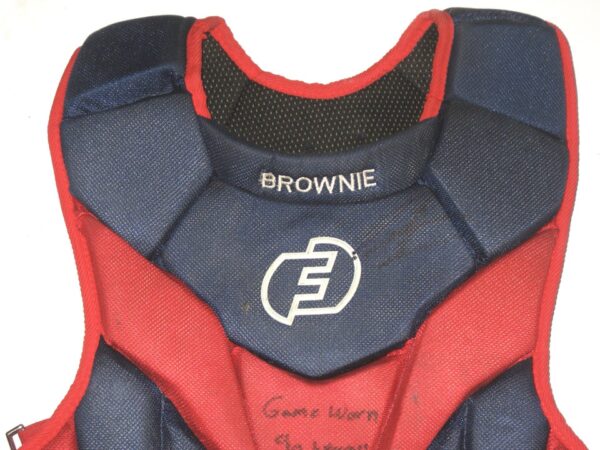 Cesar Rodriguez 2021 FCL Braves Game Worn & Signed Force3 Pro Gear Chest Protector
