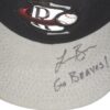 Logan Brown 2021 Game Worn & Signed Official Rome Braves Road New Era 59FIFTY Hat1