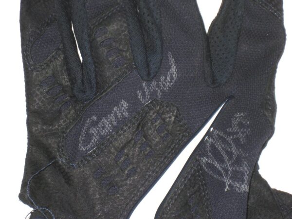 Rusber Estrada 2022 Augusta GreenJackets Game Used & Signed Blue, Black & White Batting Glove (Single)