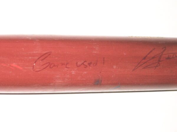 Cesar Rodriguez 2022 FCL Braves Game Used & Signed Birdman Maple Baseball Bat - CRACKED