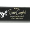 Drew Campbell 2022 Rome Braves Game Used & Signed BIRDMAN RW12 Birch Baseball Bat - CRACKED