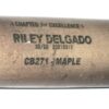 Riley Delgado 2021 Rome Braves Game Used & Signed Cooperstown CBC271 Maple Baseball Bat - CRACKED