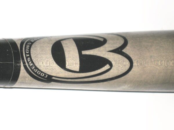 Riley Delgado 2021 Rome Braves Game Used & Signed Cooperstown CBC271 Maple Baseball Bat - CRACKED