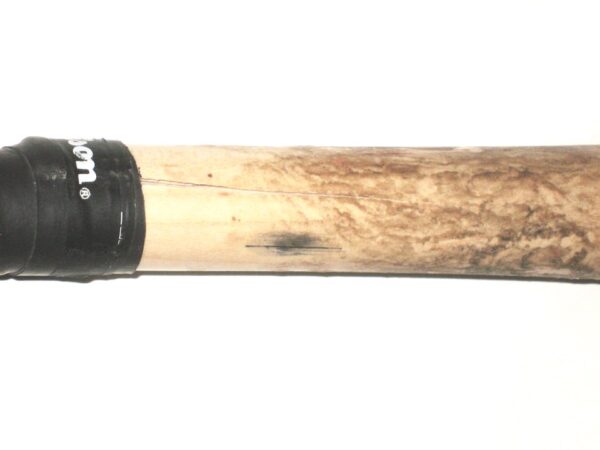 Andrew Moritz 2022 Mississippi Braves Game Used & Signed Old Hickory Maple Baseball Bat - CRACKED