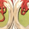 Andrew Moritz 2022 Mississippi Braves Game Worn & Signed Red & White Under Armour Baseball Cleats