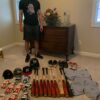 Andrew Moritz with 2022 Game Worn & Signed Official Mississippi Braves Home New Era 59FIFTY Hat