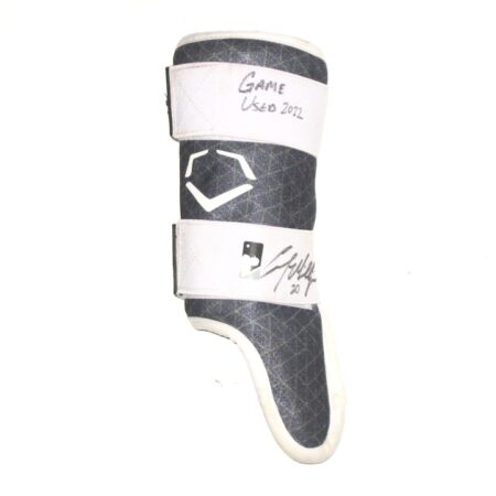 Cody Milligan 2022 Mississippi Braves Game Used & Signed EvoShield Leg Guard