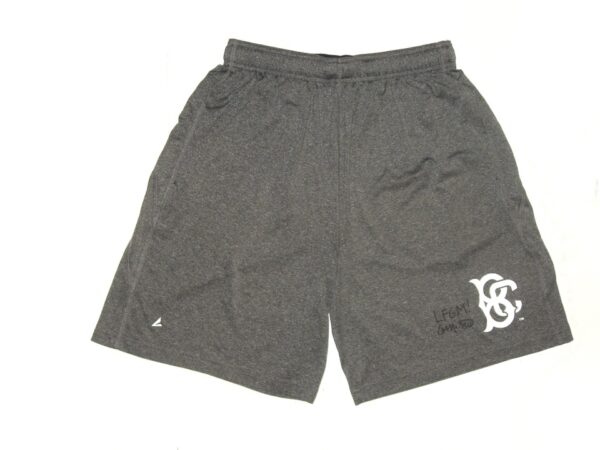 Colby Morris 2022 Practice Worn & Signed Official Grey & White Brooklyn Cyclones BSN Shorts