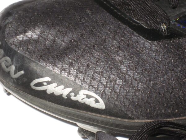 Colby Morris 2022 Tacoma Rainiers Game Worn & Signed Black Adidas Adizero Cleats