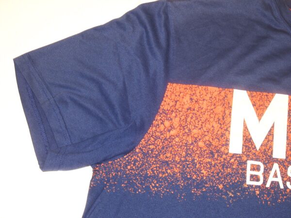 Colby Morris 2022 Team Issued & Signed LFGM Official Blue & Orange New York Mets Baseball Nike Dri-Fit XL Shirt1