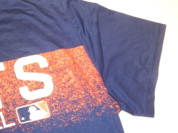 Colby Morris 2022 Team Issued & Signed LFGM Official Blue & Orange New York Mets Baseball Nike Dri-Fit XL Shirt