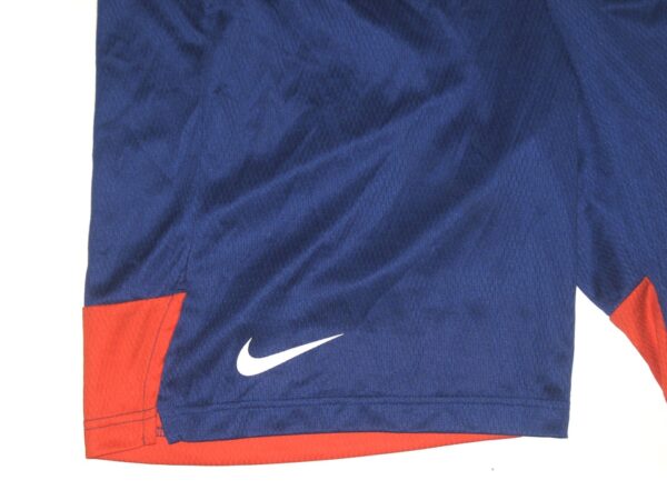 Colby Morris 2022 Team Issued & Signed LFGM Official Blue & Orange New York Mets Nike Dri-Fit Shorts
