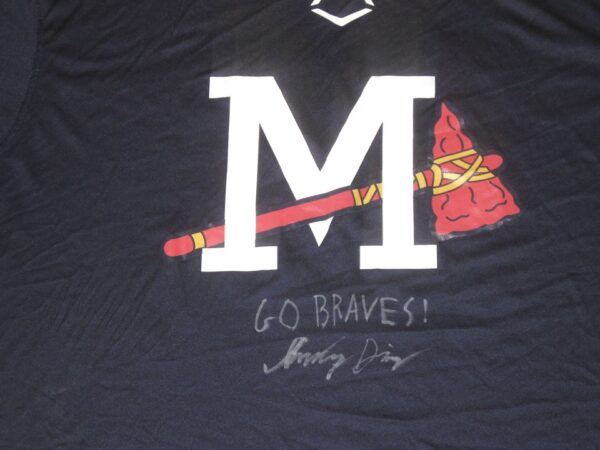 Indigo Diaz 2022 Player Issued & Signed Official Mississippi Braves #52 MILB EvoShield XL Shirt