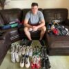 Landon Stephens with Augusta GreenJackets Game Worn & Signed Green & White New Balance Baseball Cleats