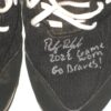 Riley Delgado 2022 Mississippi Braves Game Worn & Signed Black & White New Balance Baseball Cleats
