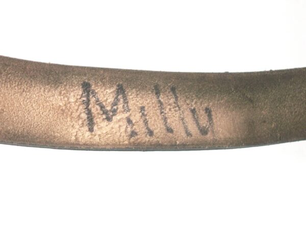 Cody Milligan 2022 Mississippi Braves Game Used & Autographed Black Leather Belt