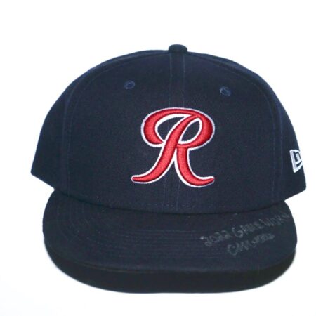 Colby Morris 2022 Game Worn & Signed Official Navy Tacoma Rainiers Home New Era 59FIFTY Hat