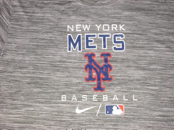 Colby Morris 2022 Practice Worn & Signed LFGM Official New York Mets Baseball Nike Dri-Fit XL Shirt