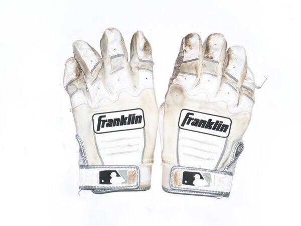 Drew Lugbauer 2022 Mississippi Braves Game Worn & Signed Franklin Batting Gloves