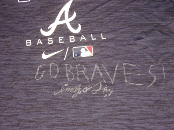 Indigo Diaz Team Issued & Signed Official Atlanta Braves Nike