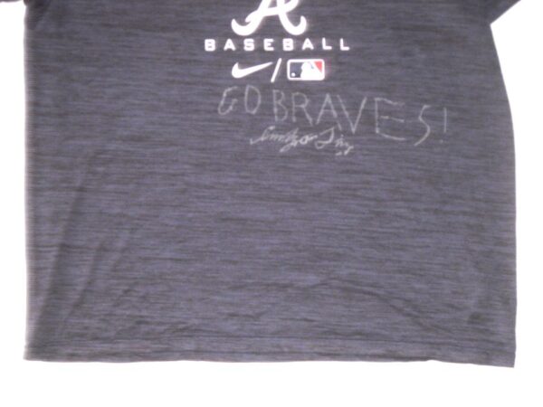 Indigo Diaz 2022 Game Worn & Signed Official Atlanta Braves Baseball DIAZ 83 Nike Dri-Fit XXL Shirt