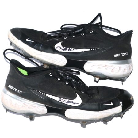 Kade McClure 2022 Charlotte Knights Game Worn & Signed Nike Alpha Huarache Baseball Cleats