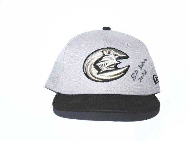 Kade McClure Batting Practice Worn & Signed Official Charlotte Knights New Era 59FIFTY Hat
