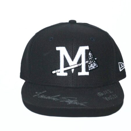 Landon Stephens 2022 Game Worn & Signed Official Mississippi Braves New Era 59FIFTY Hat