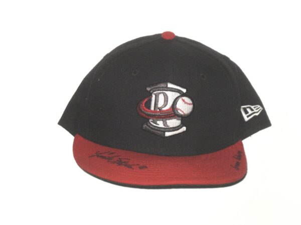 Landon Stephens 2022 Game Worn & Signed Official Rome Braves Home New Era 59FIFTY Hat