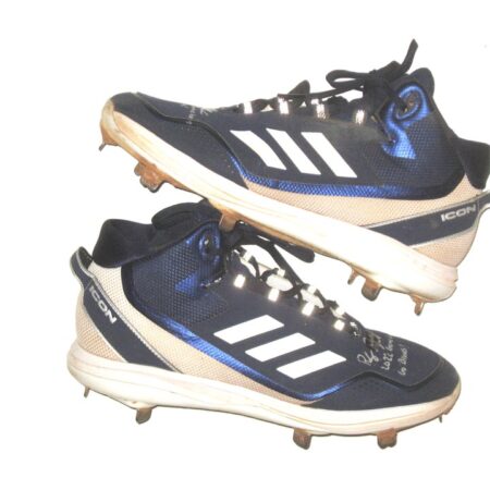 Riley Delgado 2022 Mississippi Braves Game Worn & Signed Adidas Icon Baseball Cleats