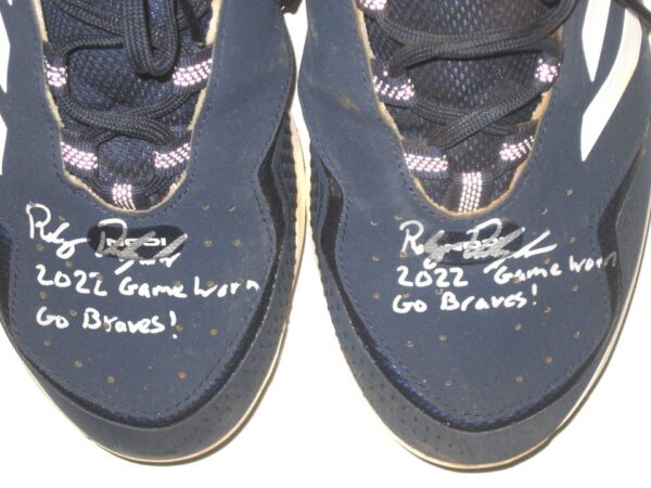 Riley Delgado 2022 Mississippi Braves Game Worn & Signed Adidas Icon Baseball Cleats
