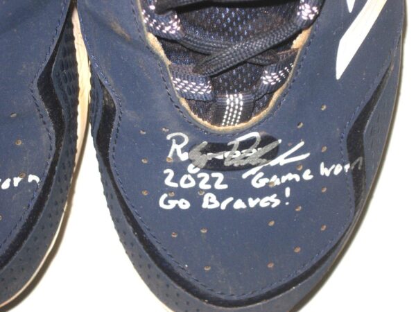 Riley Delgado 2022 Mississippi Braves Game Worn & Signed Adidas Icon Baseball Cleats