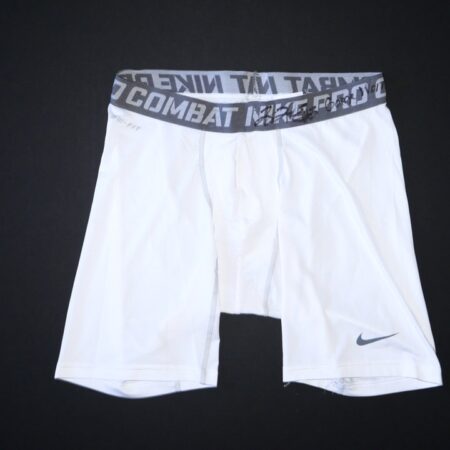Tony Jerod-Eddie San Francisco 49ers Game Worn & Signed White Nike Pro Combat XXL Shorts