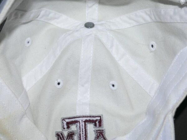 Tony Jerod-Eddie Team Issued & Signed Gig Em! Official White Texas A&M Aggies Adidas Hat