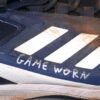 Indigo Diaz 2022 Mississippi Braves Game Worn & Signed Blue & White Adidas Boost Icon Baseball Cleats