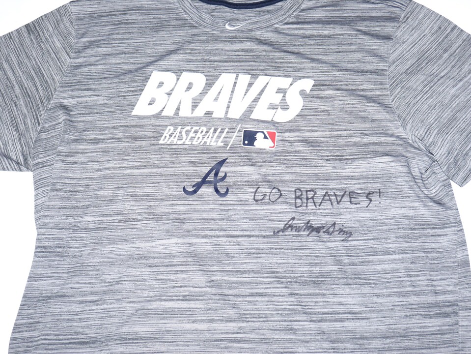 Indigo Diaz Team Issued & Signed Official Atlanta Braves Nike